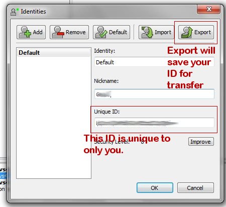 Export your ID